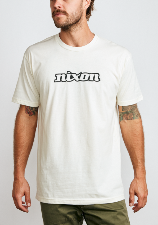 ropa educacion fisica Nixon camiseta eco-repreve con guión og natural/negro 86XRT502