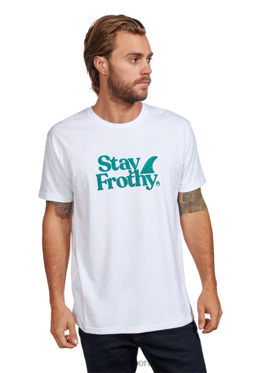 ropa educacion fisica Nixon mantente espumoso repreve camiseta blanco/salvia 86XRT515